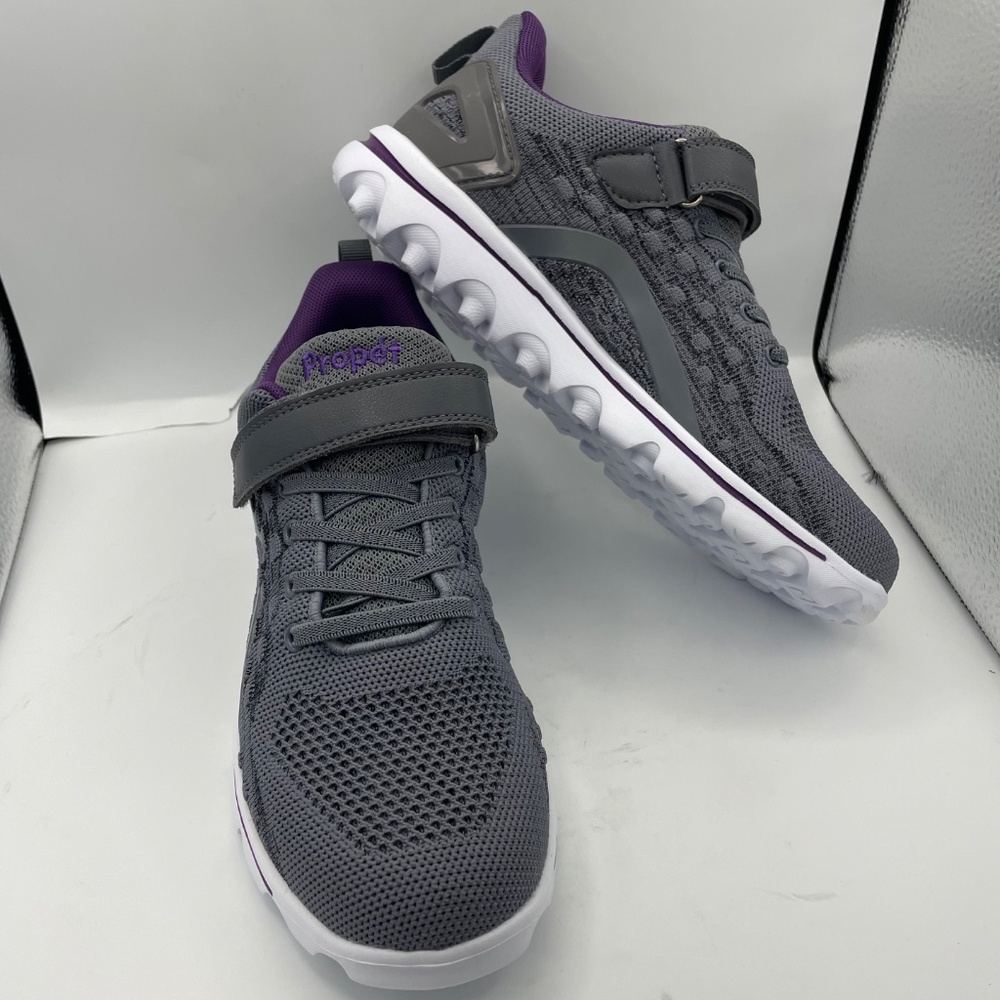 PROPET Axial mesh orthotic lightweight comfy gray sneakers women’s Size 8 1/2 - Picture 14 of 15